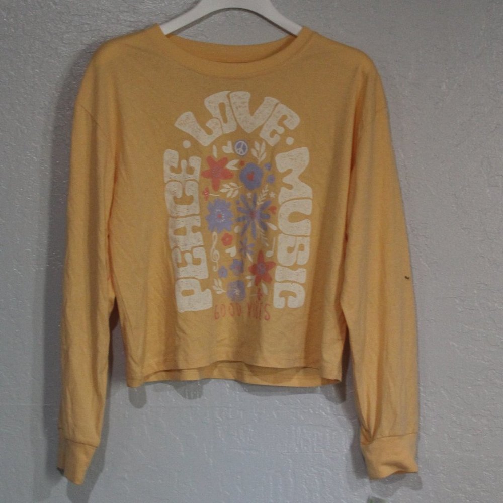 Weekend Soul L/S Crop Tee XS NWT